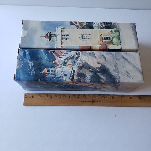 Lighthouse Wine Cardboard Gift Boxes (set of 2) - Picture 6 of 7